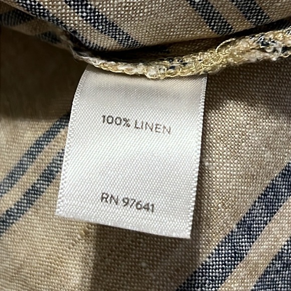 Purejill linen size small sleeveless 100% linen dress with pockets & side slits - Picture 11 of 16